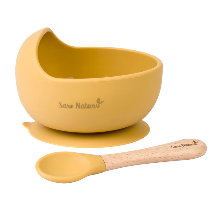 SARO BABY Nordic Wave Spisesæt - Mustard