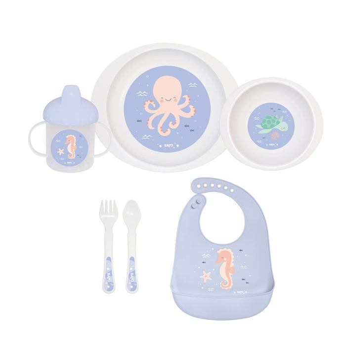 SARO BABY Ocean Life Spisesæt 6 stk