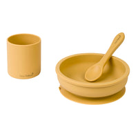 SARO BABYSilicone Spisesæt - Mustard