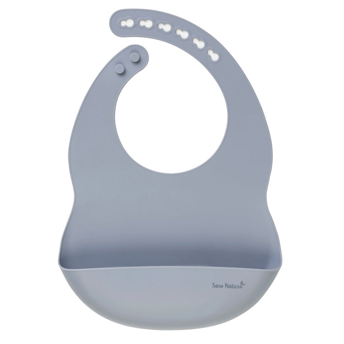 SARO BABY Nordic Silicone Hagesmæk - Blue